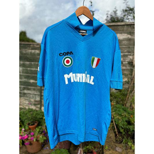 Napoli 1987-88 Home Shirt - MUNDIAL x COPA - XL