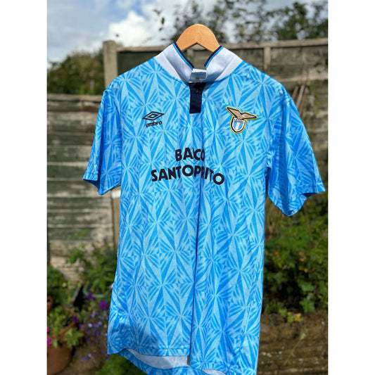 Lazio 1992-93 Home Shirt - Umbro - L