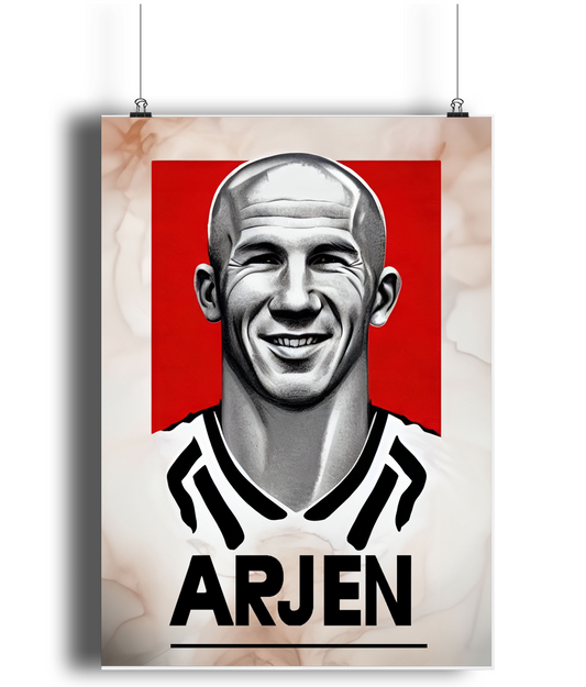 Arjen Robben A3 Wall Art Print