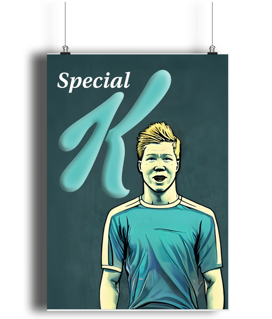 Kevin de Bruyne Special K A3 Wall Art Print