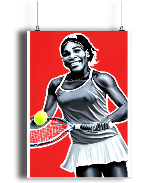 Serena Williams Icon A3 Wall Art Print