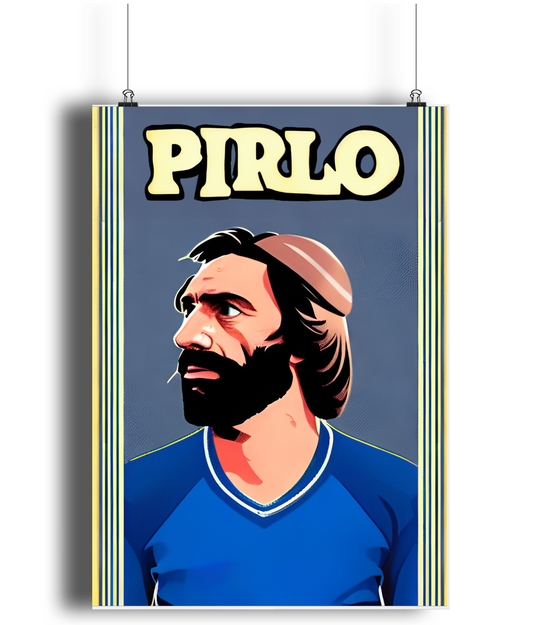 Andrea Pirlo Italy A3 Wall Art Print