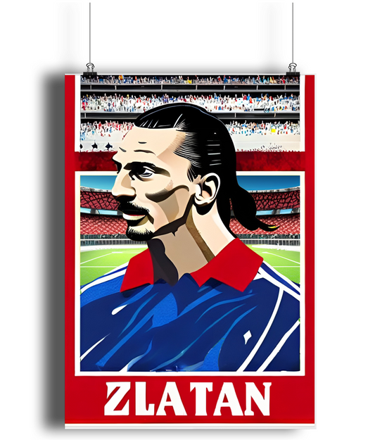 Zlatan Ibrahimovic Stadium A3 Wall Art Print