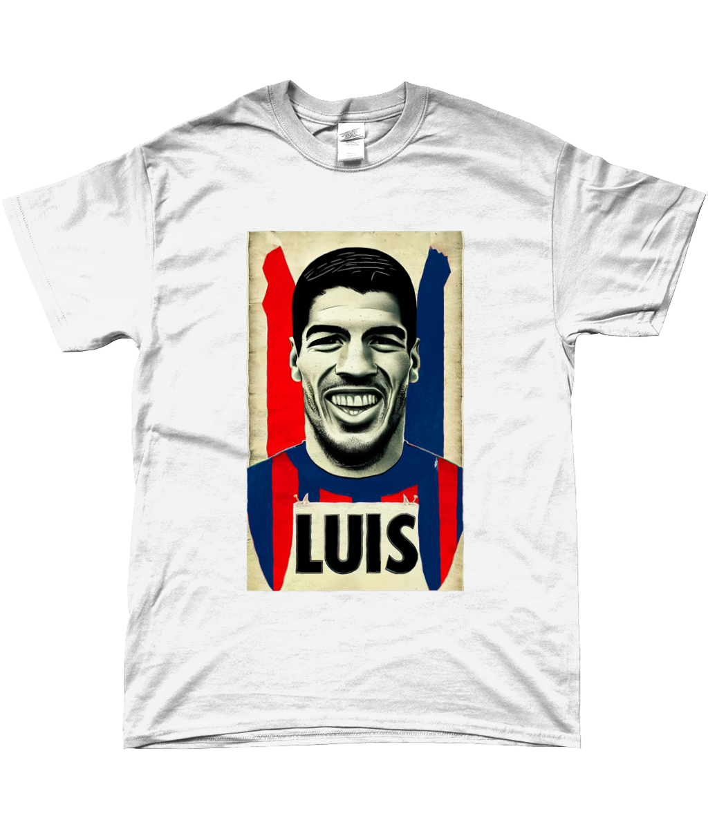 Luis Suarez Retro Barca T-shirt