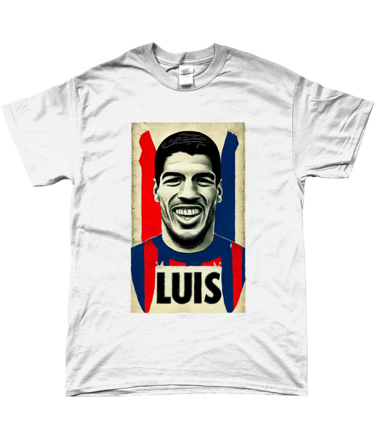 Luis Suarez Retro Barca T-shirt