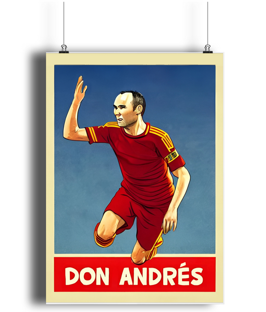 Andres Iniesta Don Andres A3 Wall Art Print