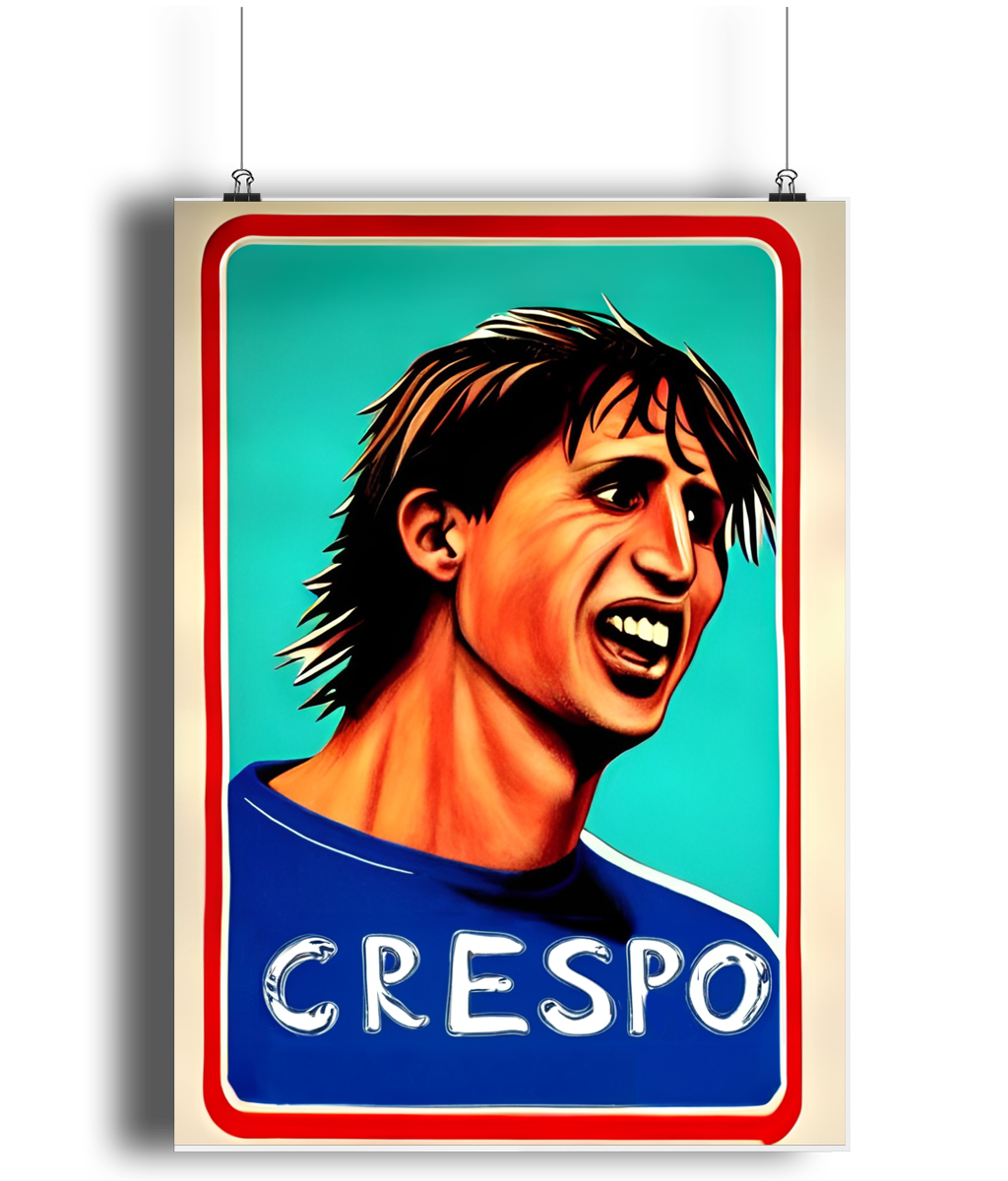 Hernan Crespo Retro A3 Wall Art Print