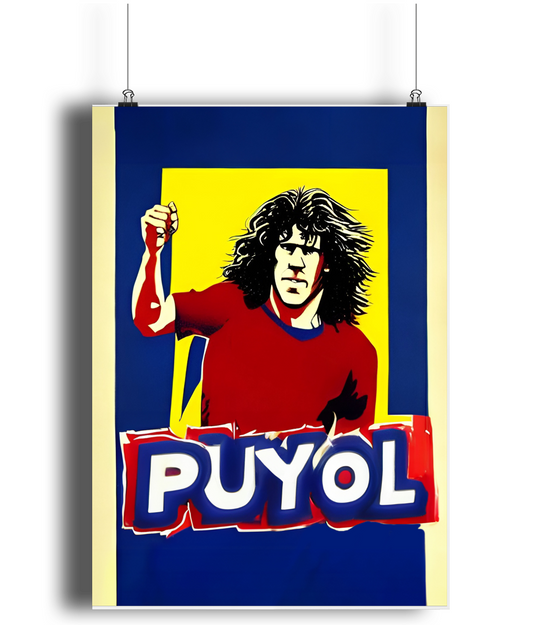 Carles Puyol Smash A3 Wall Art Print