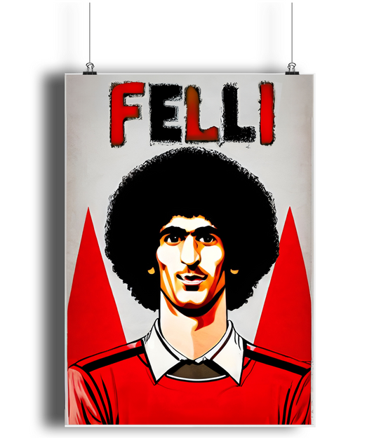 Marouane Fellaini Felli A3 Wall Art Print