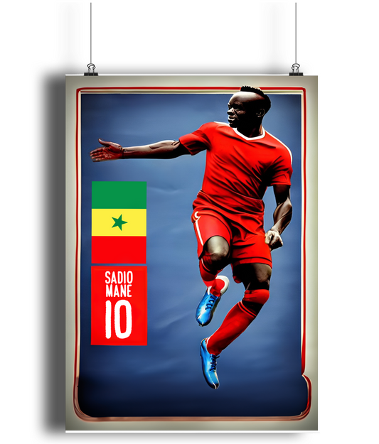 Sadio Mane Icon A3 Wall Art Print