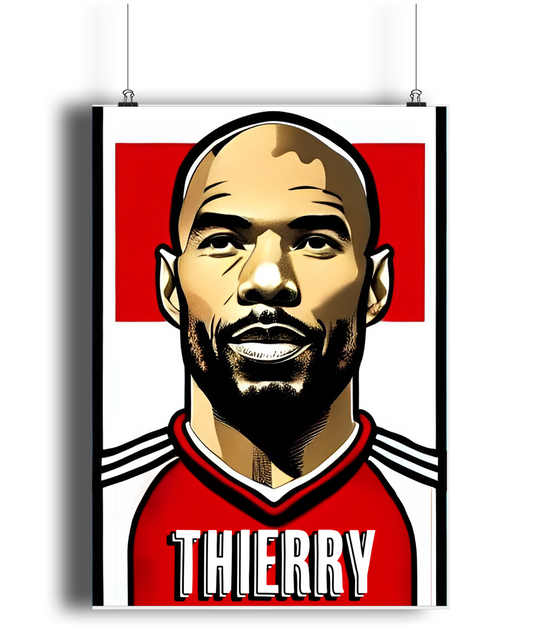 Thierry Henry Gunners A3 Wall Art Print