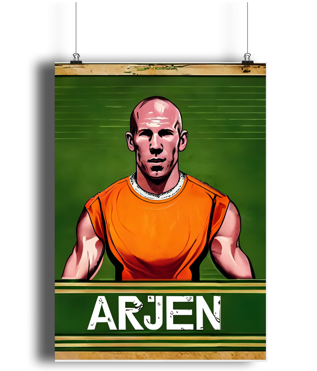 Arjen Robben Netherlands A3 Wall Art Print