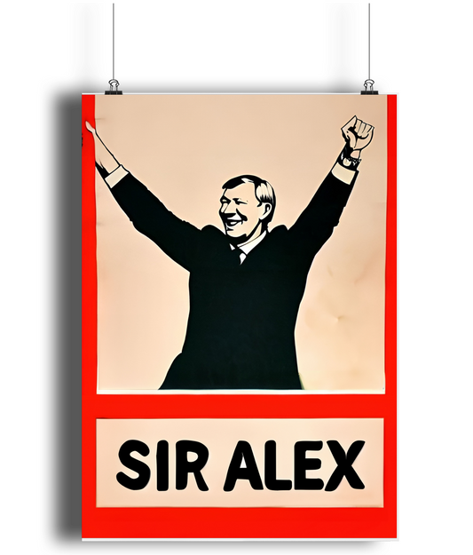 Sir Alex Ferguson Icon A3 Wall Art Print