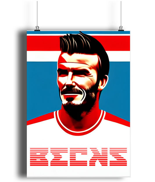 David Beckham Becks A3 Wall Art Print