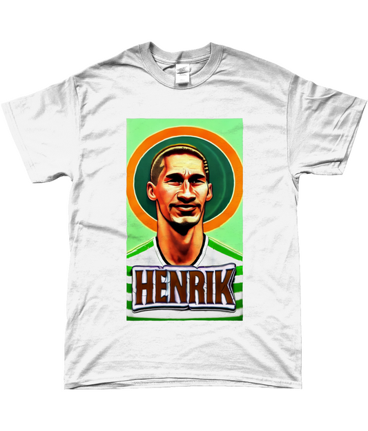 Henrik Larsson Retro Celtic T-shirt