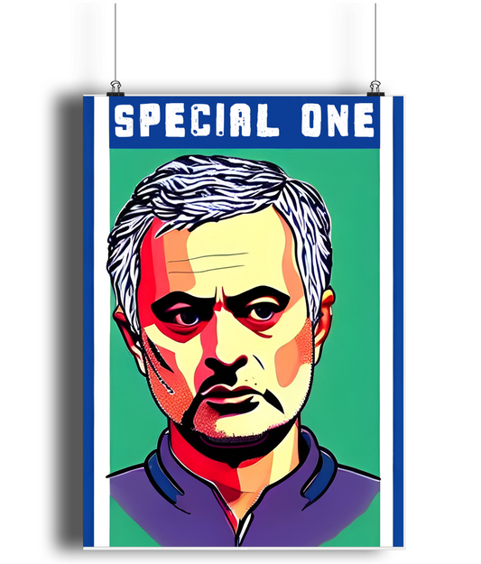 Jose Mourinho Special One Stare A3 Wall Art Print