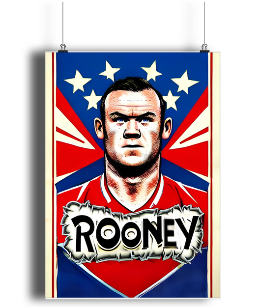 Wayne Rooney Stars A3 Wall Art Print