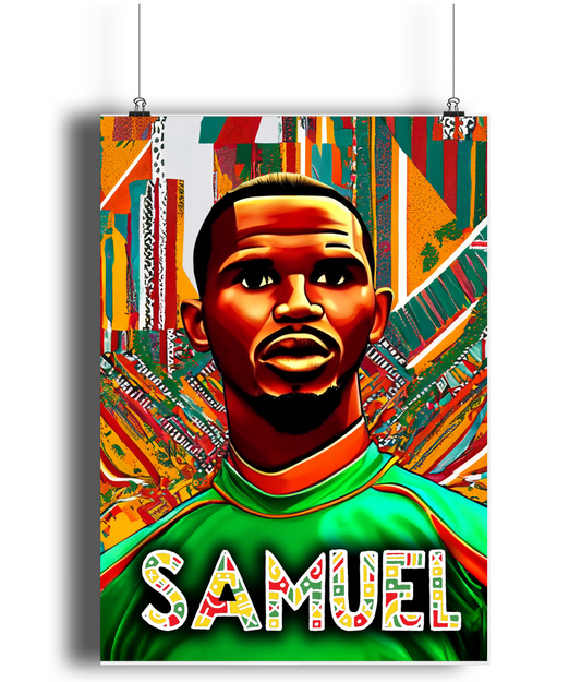 Samuel Eto Cameroon A3 Wall Art Print