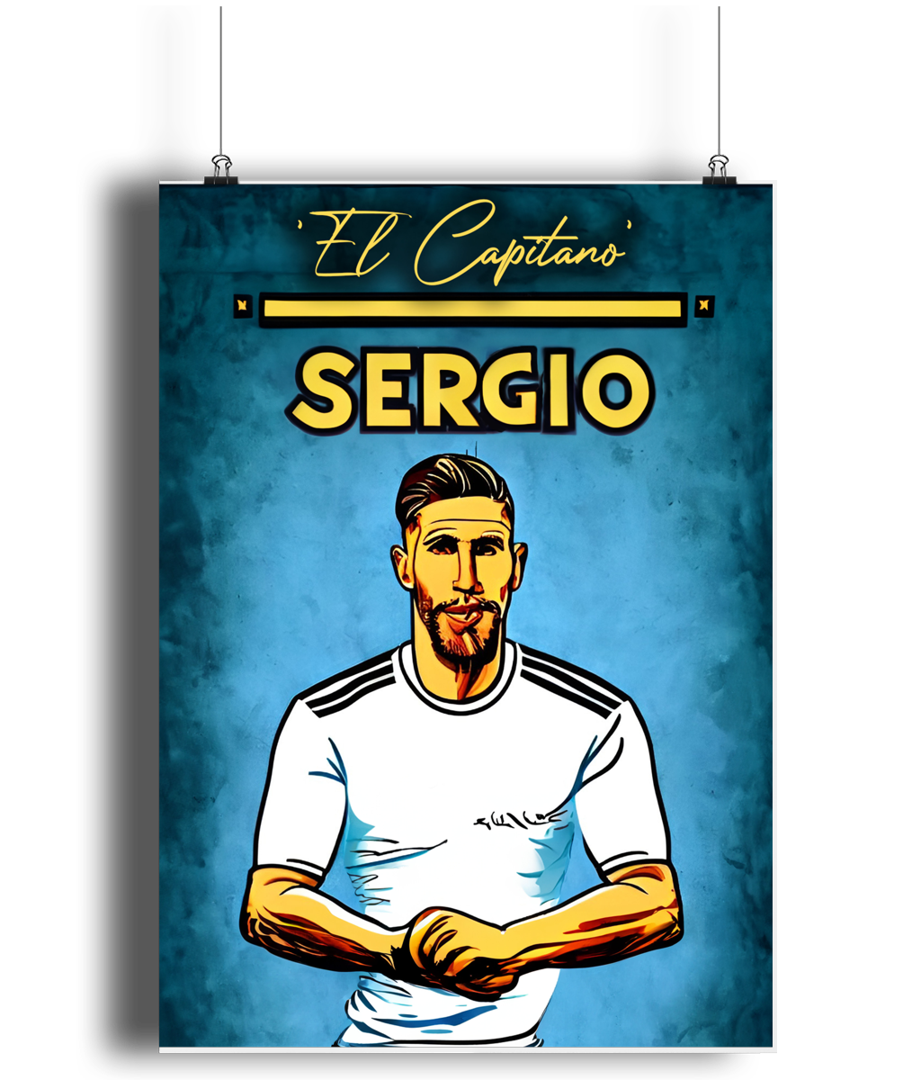 Sergio Ramos El Capitano A3 Print