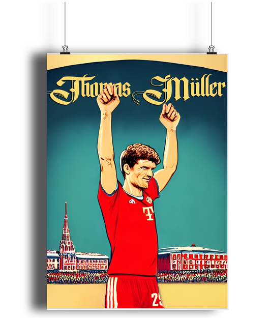 Thomas Muller A3 Wall Art Print