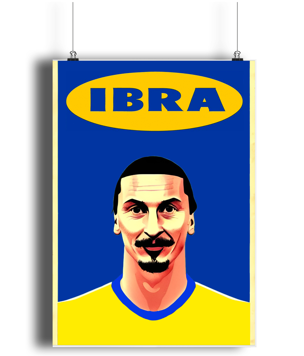 Zlatan Ibrahimovic Ikea A3 Wall Art Print