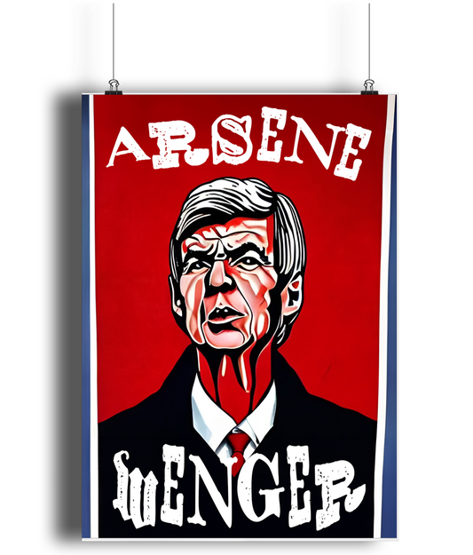 Arsene Wenger Punk A3 Wall Art Print