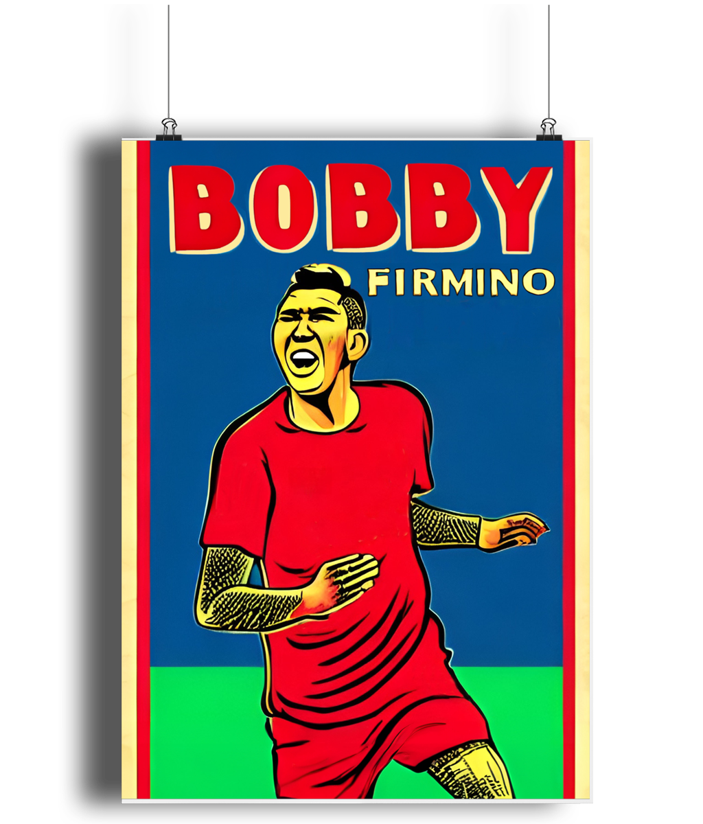 Roberto Firmino Retro A3 Wall Art Print