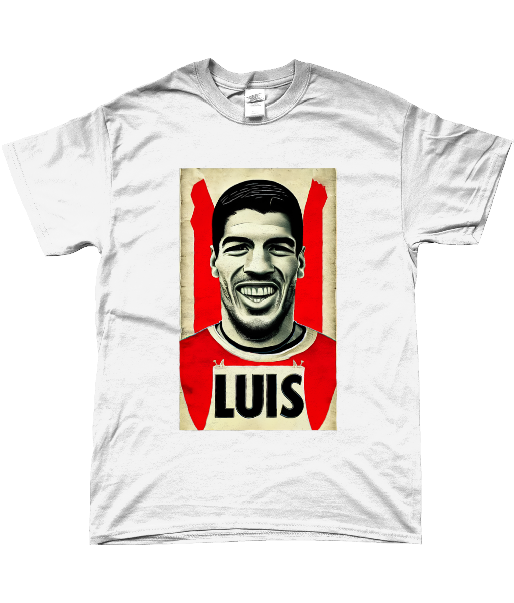 Luis Suarez Retro Liverpool T-shirt