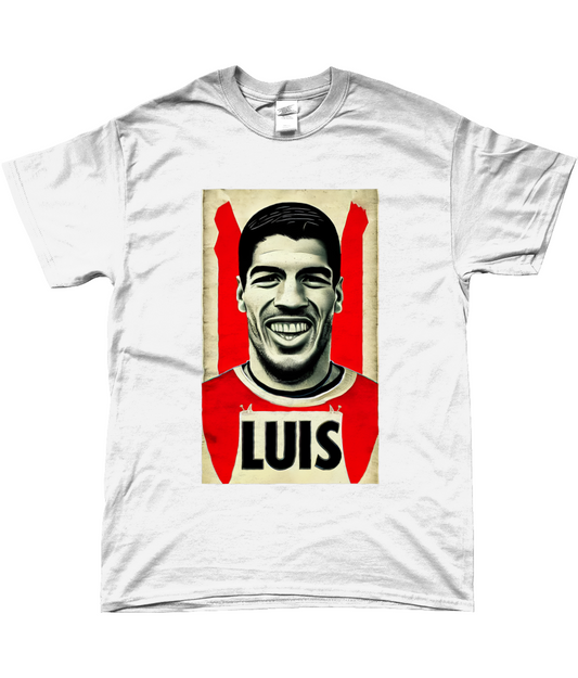 Luis Suarez Retro Liverpool T-shirt