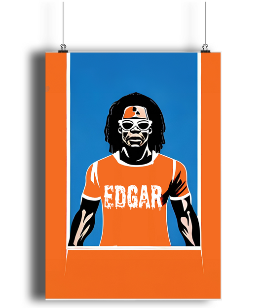 Edgar Davids Oranje A3 Wall Art Print