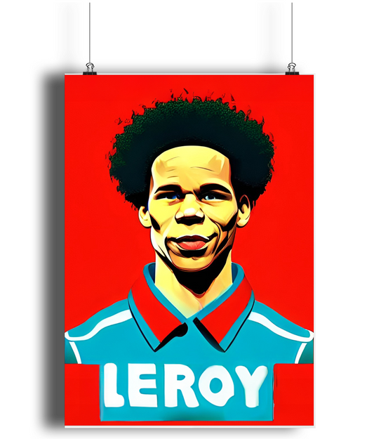 Leroy Sane Retro A3 Wall Art Print