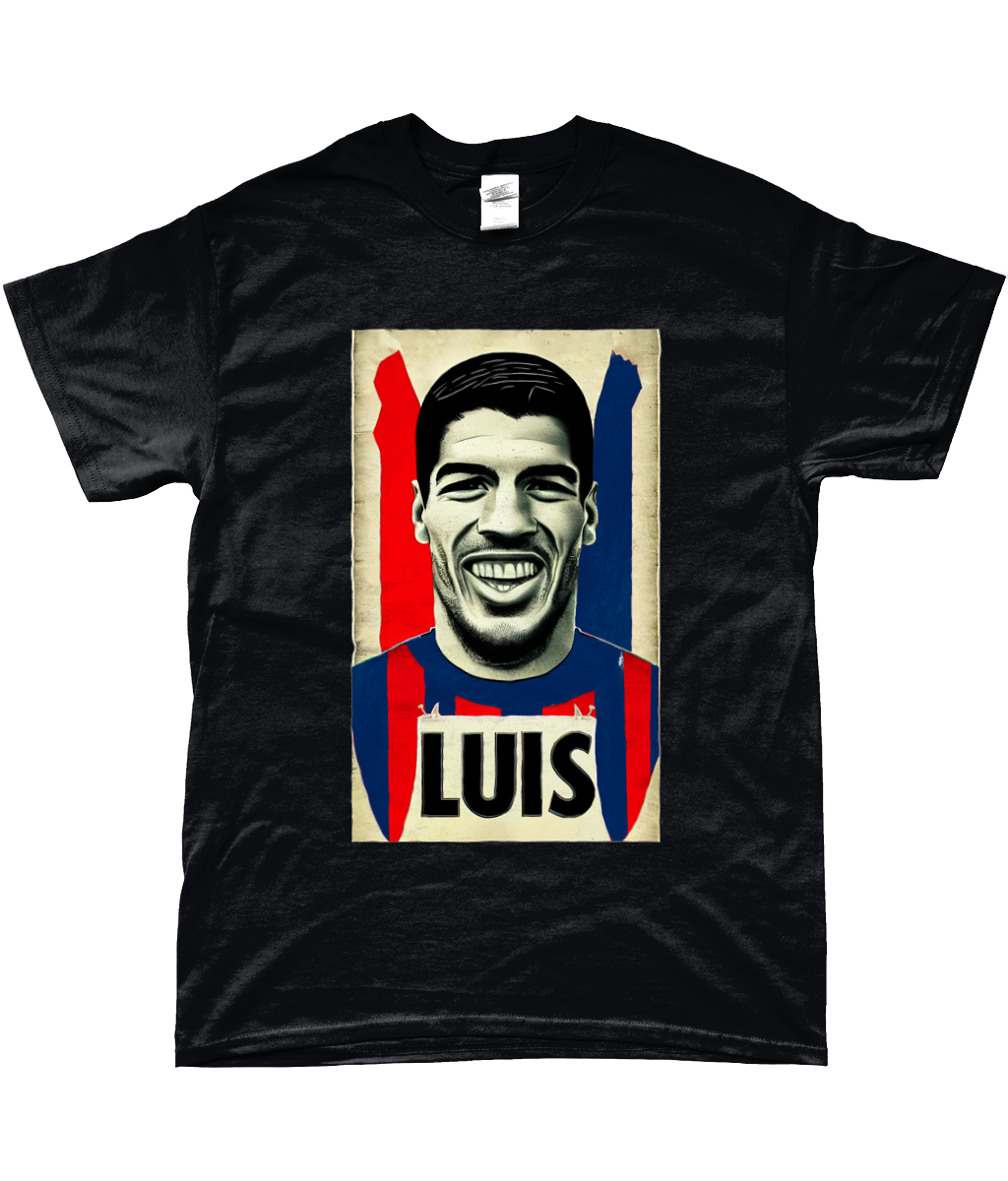 Luis Suarez Retro Barca T-shirt