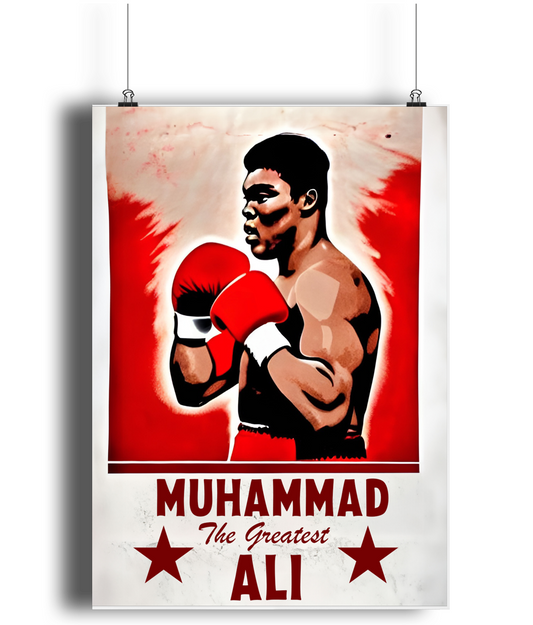 Muhammad Ali The Greatest A3 Wall Art Print