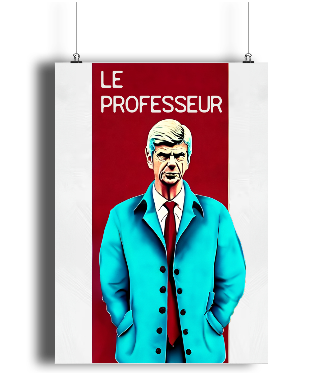 Arsene Wenger Le Professeur A3 Wall Art Print