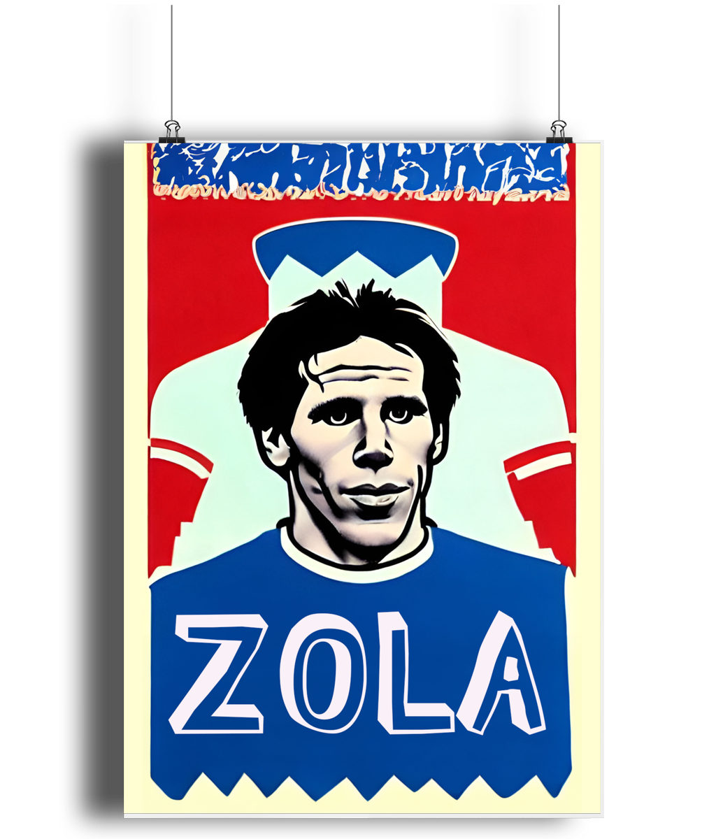 Gianfranco Zola Icon A3 Print