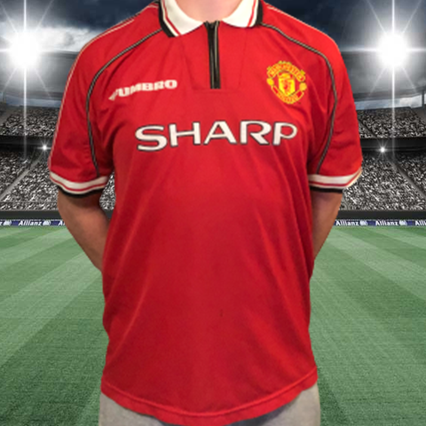 Manchester Utd 1998-99 Home Shirt - Umbro - L