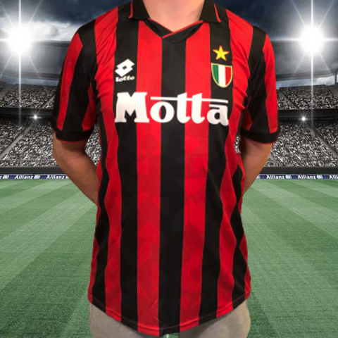 AC Milan 1993-94 Home Shirt - Lotto - L