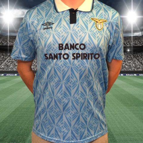 Lazio 1992-93 Home Shirt - Umbro - L