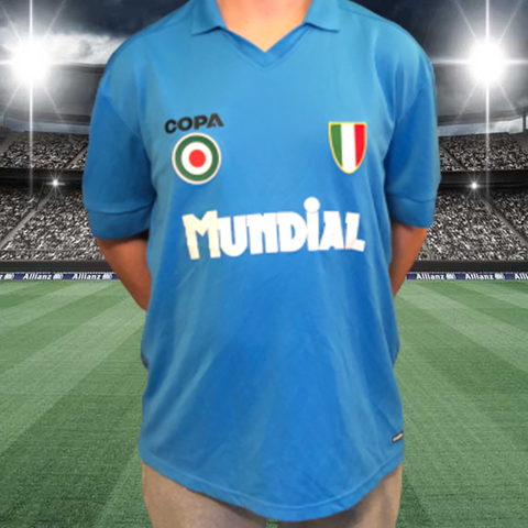 Napoli 1987-88 Home Shirt - MUNDIAL x COPA - XL